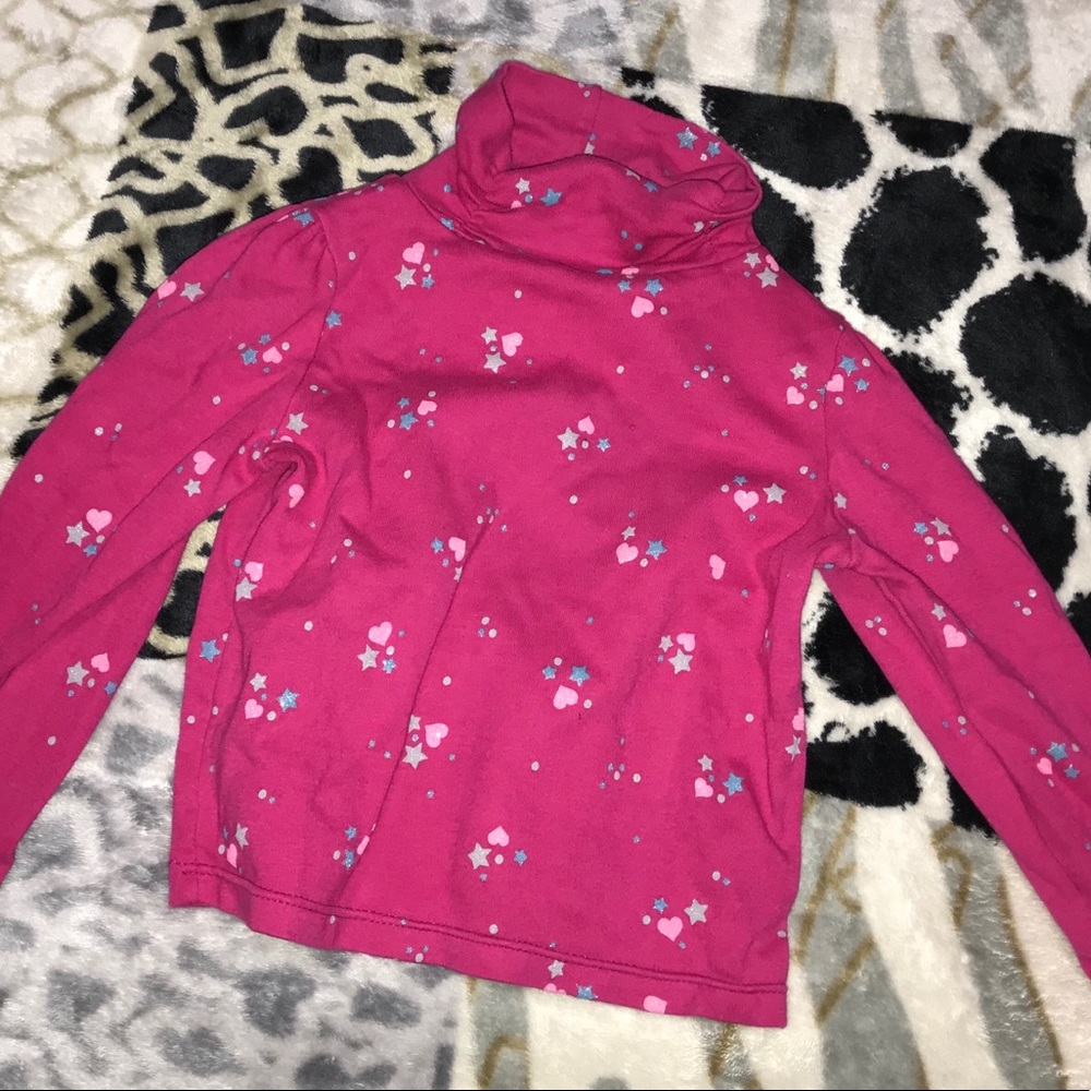 3t Girls Pink Long sleeve turtleneck top